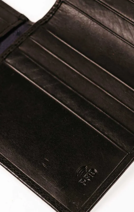 Svart läder plånbok med RFID / Korthållare - photo 4