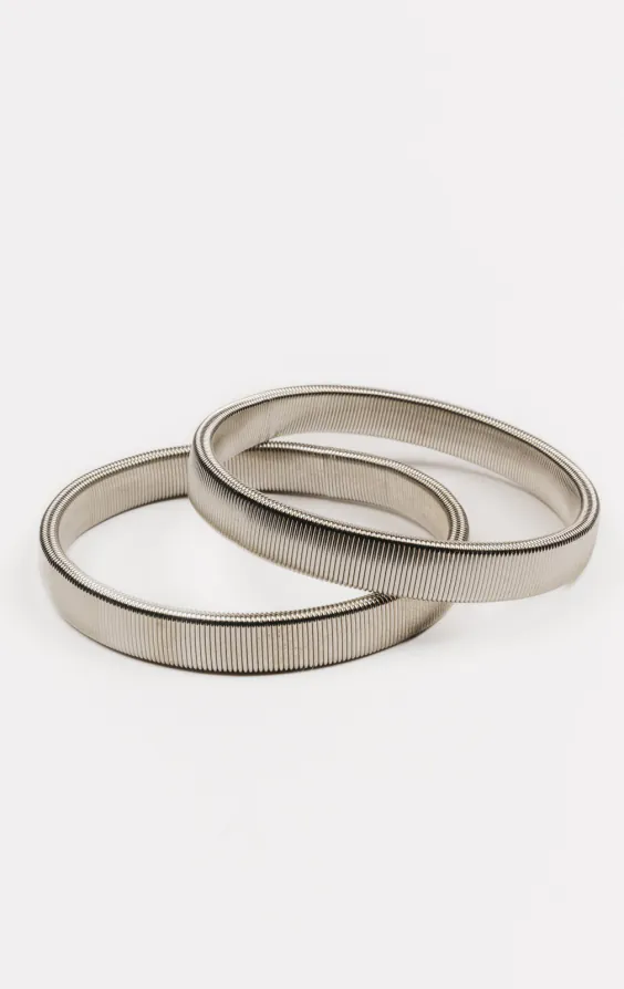 Silverfärgad Armband för skjorta