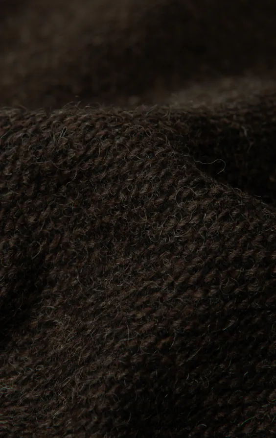 Brun barleycorn tweed väst med påsydda fickor - photo 4
