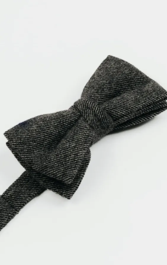 Grå twill tweed fluga - photo 1