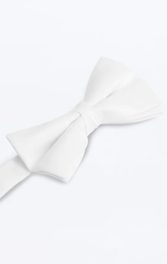 Vit fluga i polyester (knuten och oknuten) - photo 1