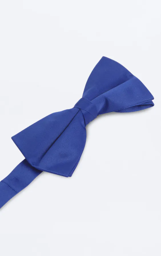 Kungsblå fluga i polyester (knuten och oknuten) - photo 1