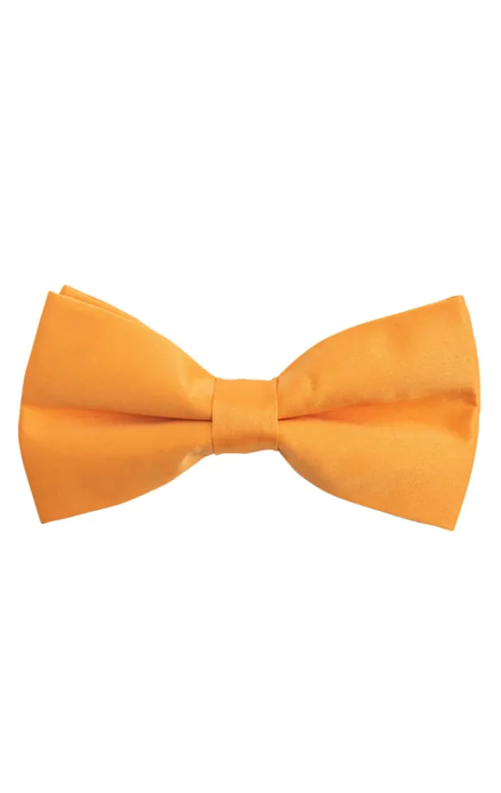 Orange fluga i polyester (knuten och oknuten)
