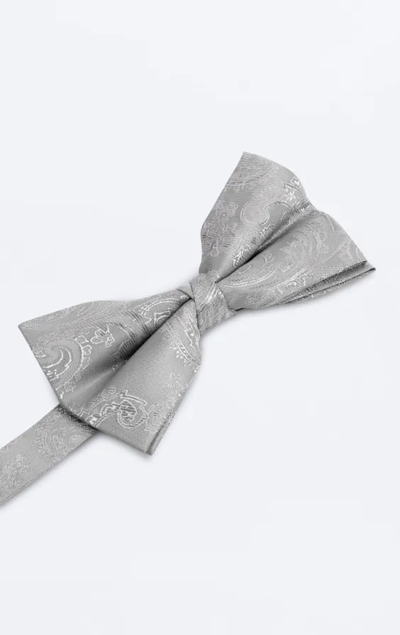 Silver paisley fluga - photo 1