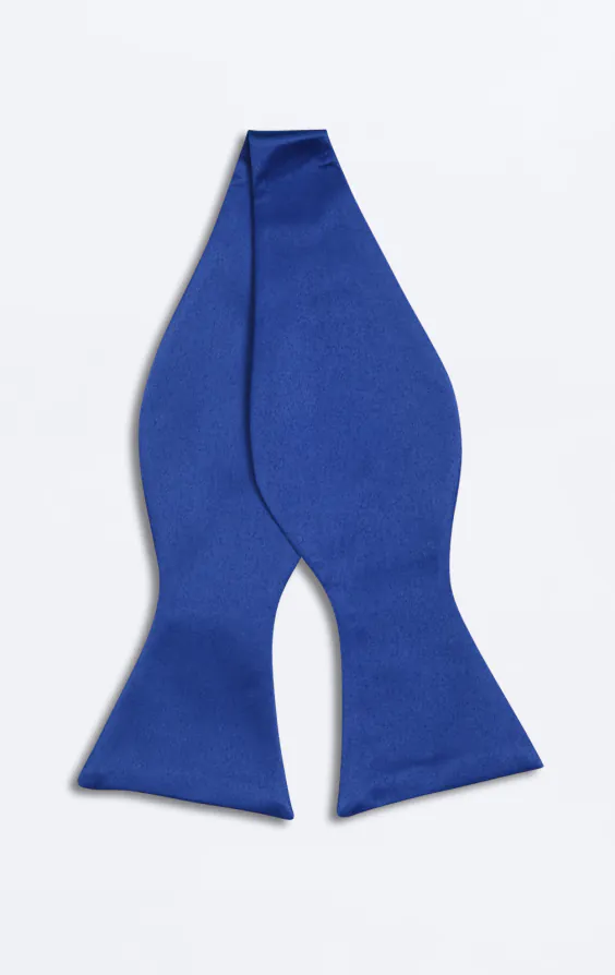 Kungsblå fluga i polyester (knuten och oknuten) - photo 2