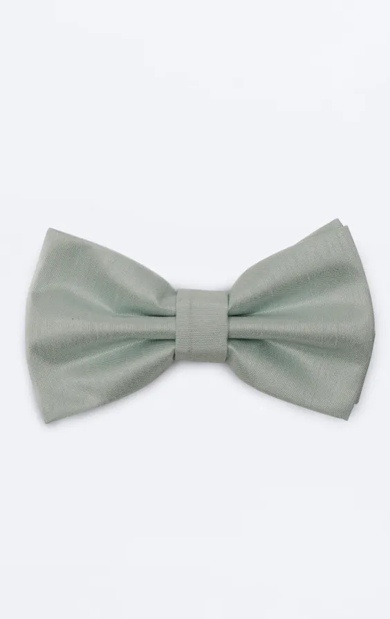 Ljusgrön fluga i polyester dupion