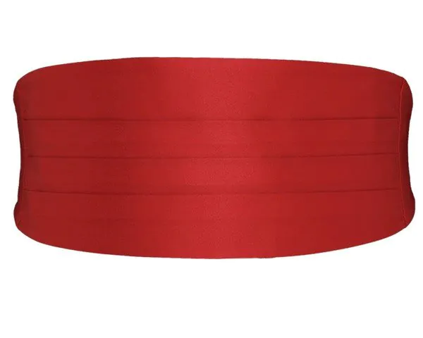 Rött kummerband i polyester