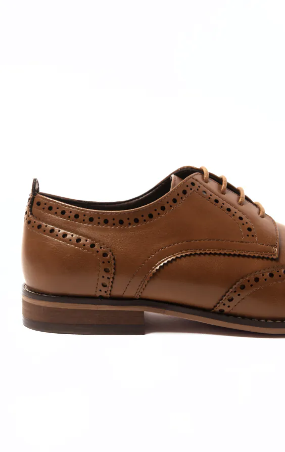 Tan Derby brogue skor - photo 4