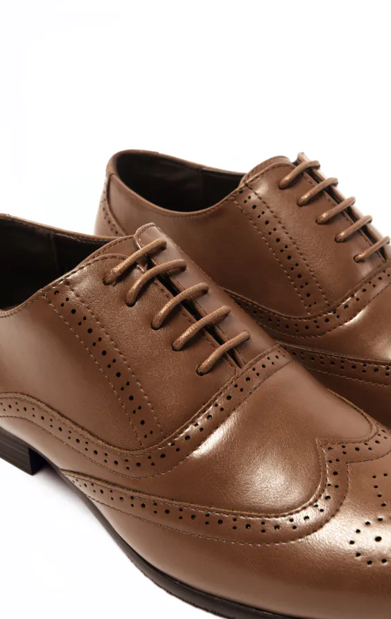 Tan Oxford brogue skor - photo 3