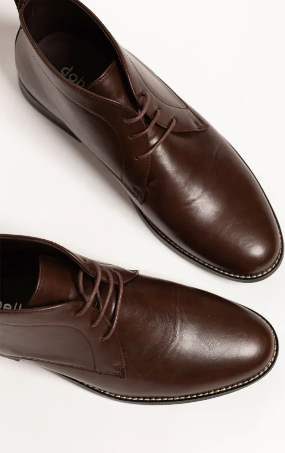 Mörkbruna snörade Chukka boots - photo 2