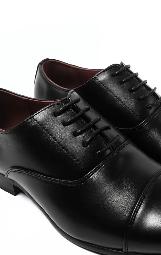 Svarta enkla Oxford toecap skor - photo 3