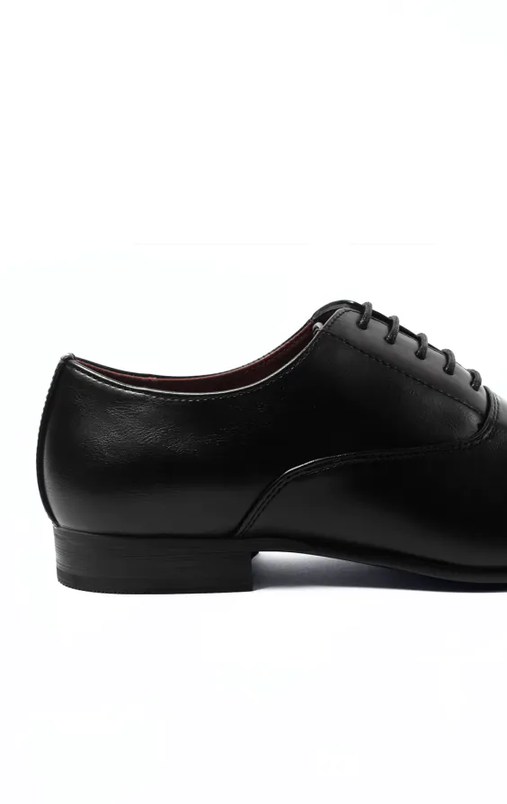 Svarta enkla Oxford toecap skor - photo 4