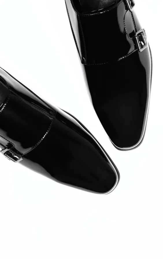 Svarta lackskor med 'Double Monk Strap' - photo 1