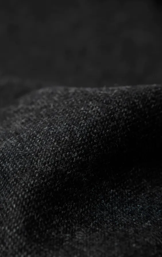 Grå 'Donegal' tweed väst med trubbiga slag - photo 3