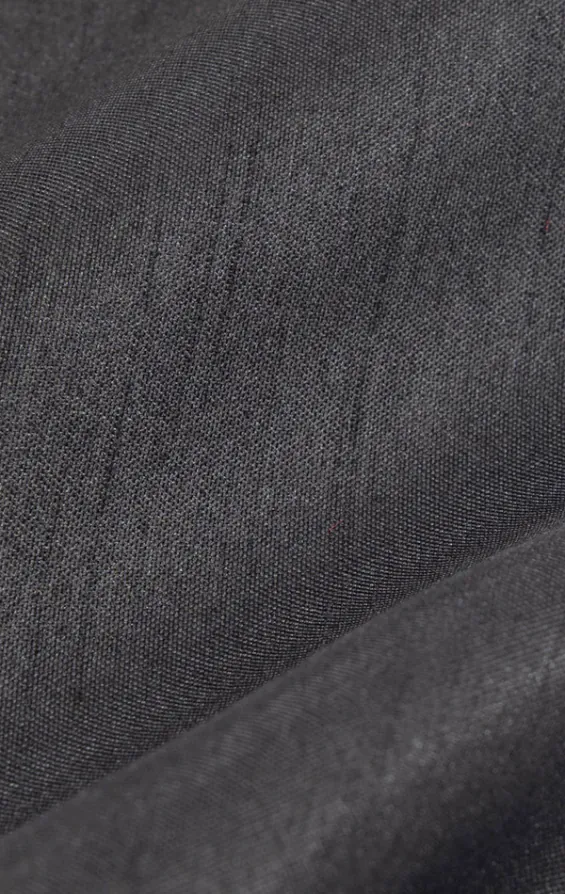 Mörkgrå bröstnäsduk i polyester dupion - photo 1