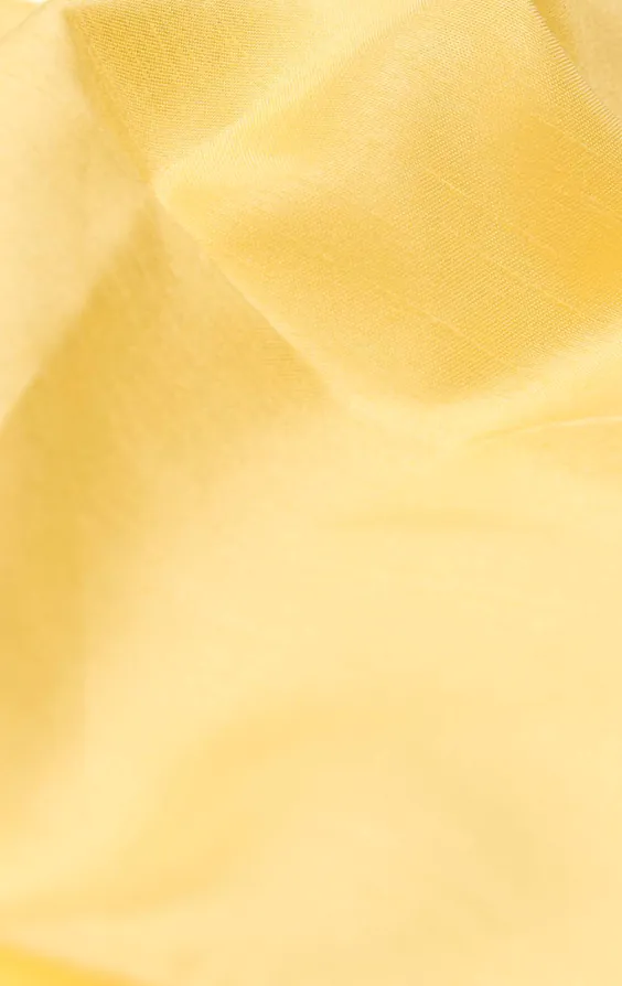 Ljusgul bröstnäsduk i polyester dupion - photo 2