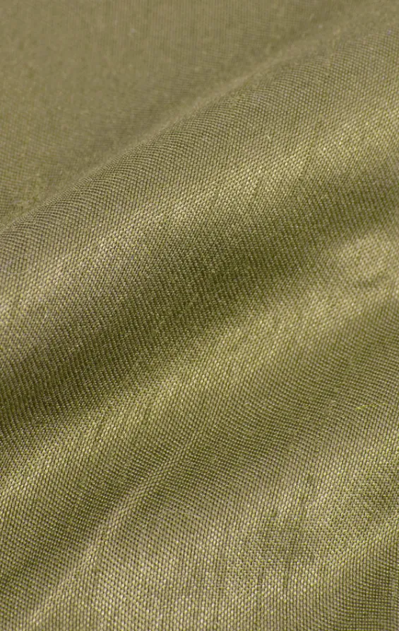 Grön bröstnäsduk i polyester dupion - photo 1