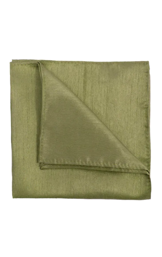 Grön bröstnäsduk i polyester dupion
