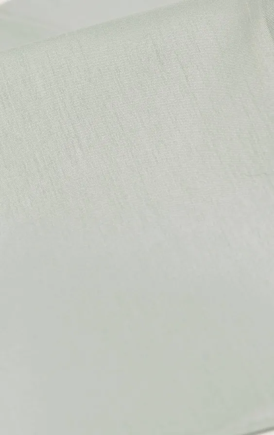 Ljusgrön bröstnäsduk i polyester dupion - photo 2