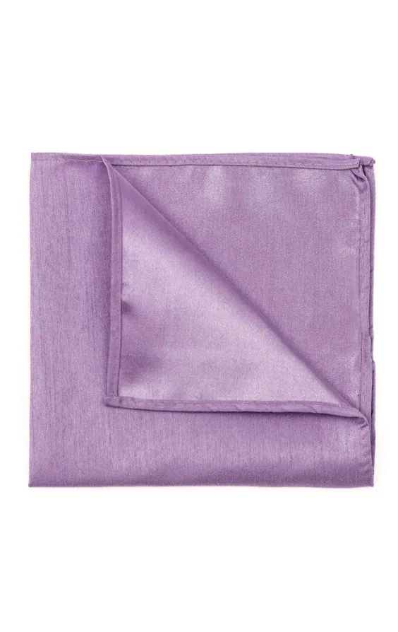 Lavendel bröstnäsduk i polyester dupion