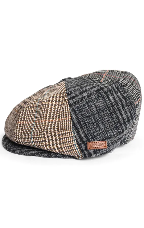 Multifärgad tweed newsboy keps - photo 2
