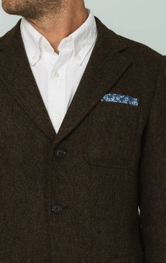 Brun barleycorn tweed kavaj - photo 3 Brun barleycorn tweed kavaj - photo 3