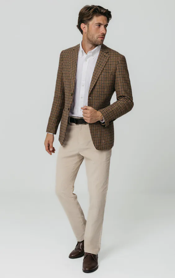 Brun houndstooth tweed kavaj - photo 1 Brun houndstooth tweed kavaj - photo 1