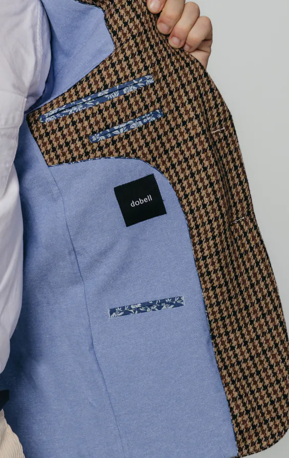 Brun houndstooth tweed kavaj - photo 4 Brun houndstooth tweed kavaj - photo 4