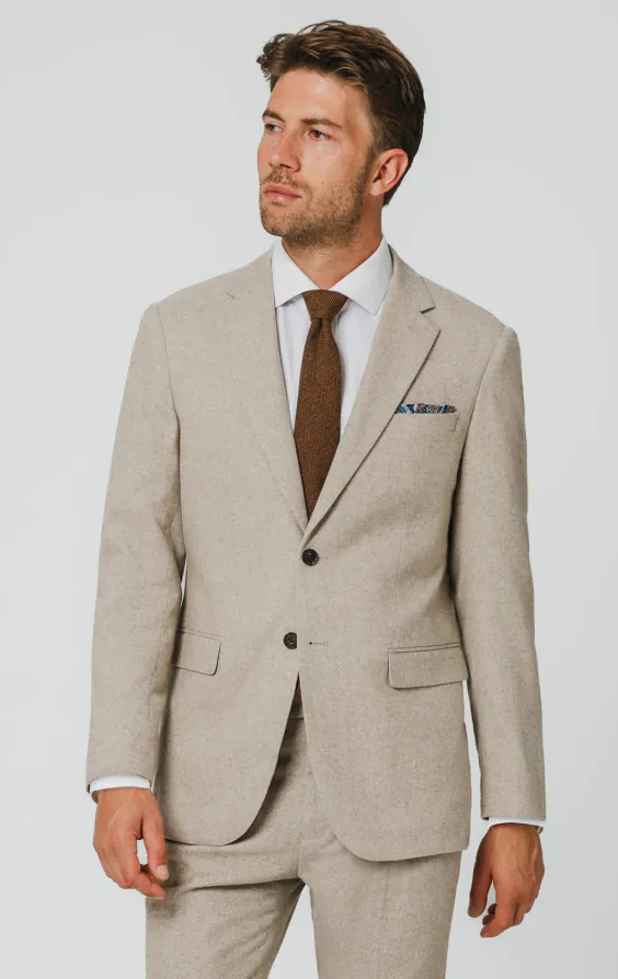 Stone 'Donegal' tweed kostymkavaj Stone 'Donegal' tweed kostymkavaj