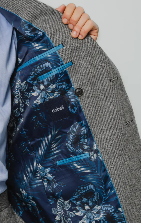 Grå twill tweed kostymkavaj - photo 4 Grå twill tweed kostymkavaj - photo 4