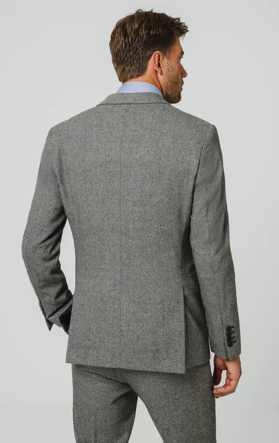 Grå twill tweed kostymkavaj - photo 5 Grå twill tweed kostymkavaj - photo 5
