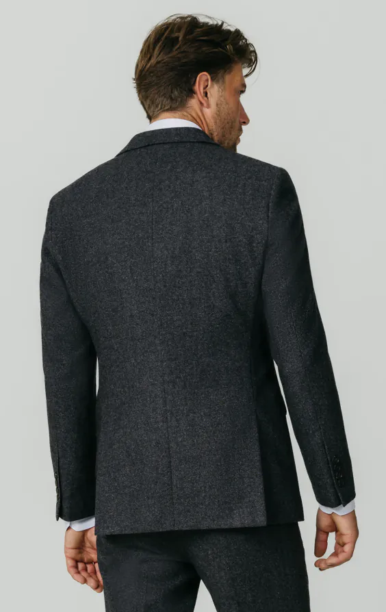 Grå ‘Donegal’ tweed 3-delad kostym - photo 5