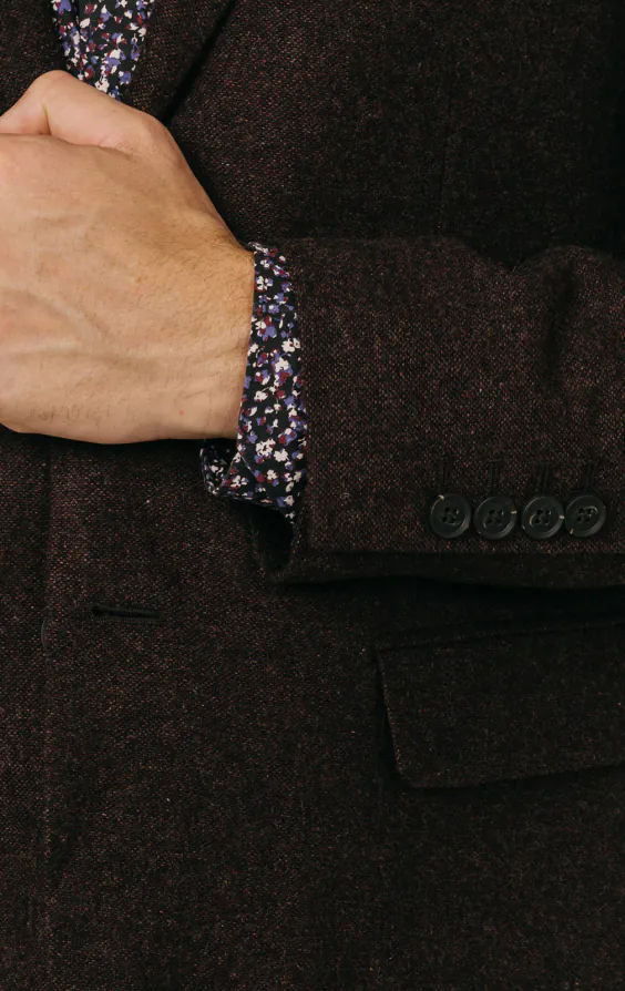 Vinröd 'Donegal' tweed kavaj - photo 2 Vinröd 'Donegal' tweed kavaj - photo 2