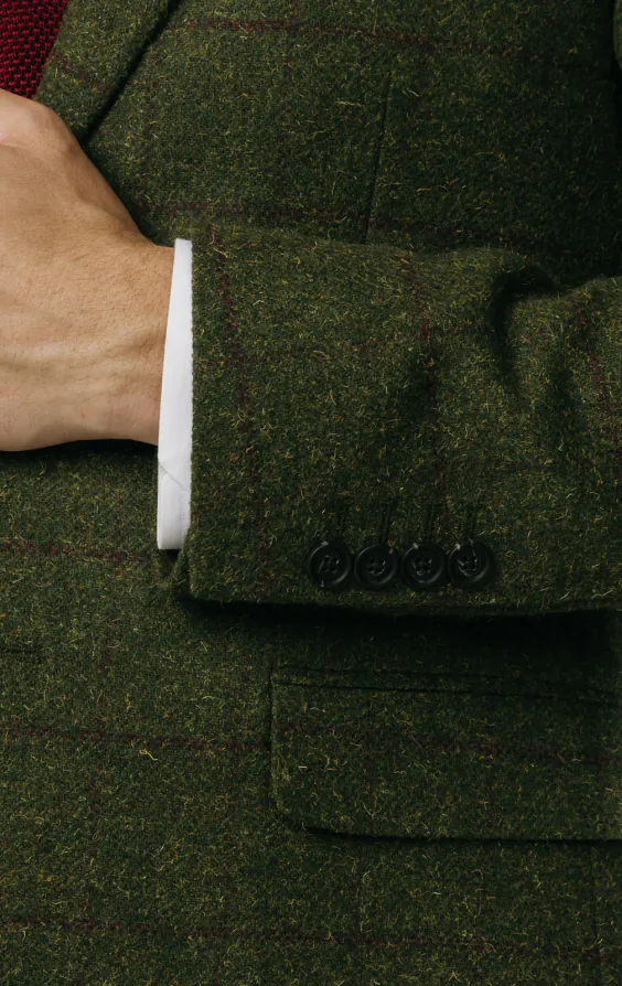 Grön fönsterrutig tweed kostym - photo 2 Grön fönsterrutig tweed kostym - photo 2