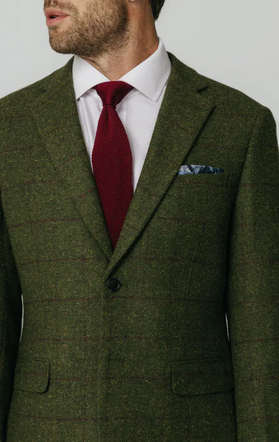 Grön fönsterrutig tweed kostym - photo 3 Grön fönsterrutig tweed kostym - photo 3