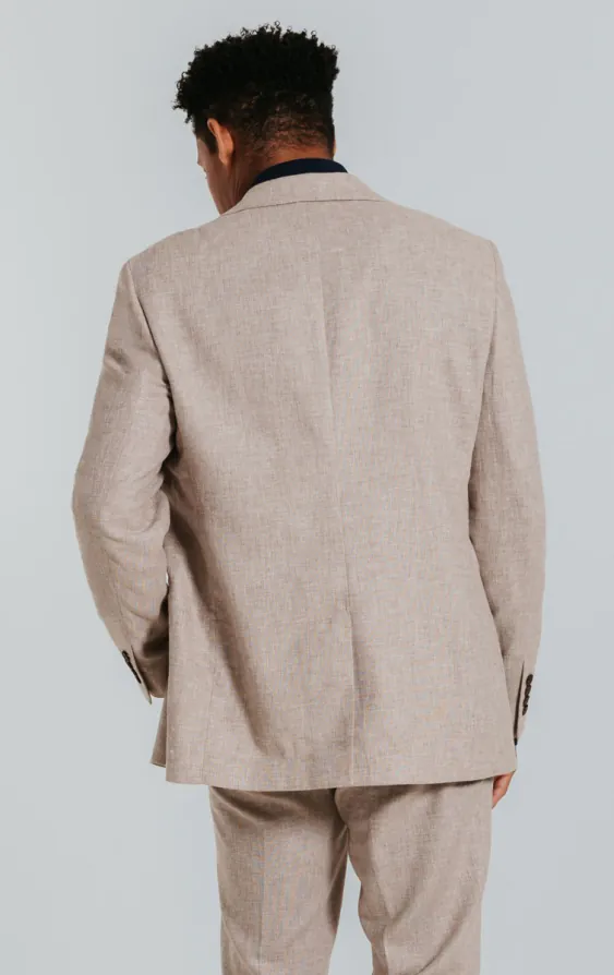 Sand linne slimfit kavaj - photo 1