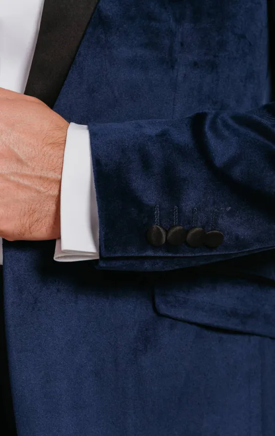 Mörkblå sammetskavaj - photo 2 Mörkblå sammetskavaj - photo 2