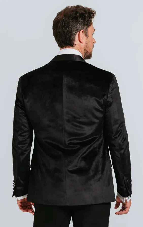 Svart slimfit sammetskavaj - photo 1 Svart slimfit sammetskavaj - photo 1