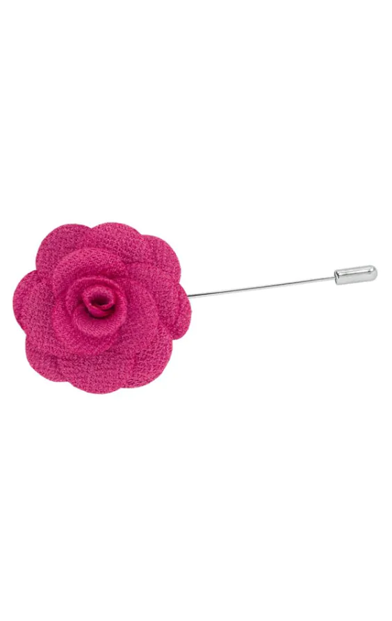Rosa brosch för kavajslag