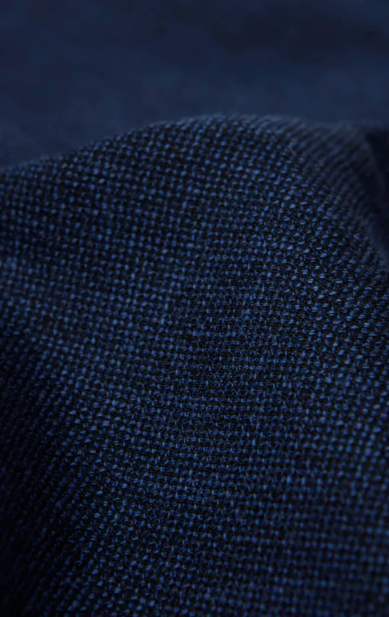 Marinblå texturerad väst - photo 4