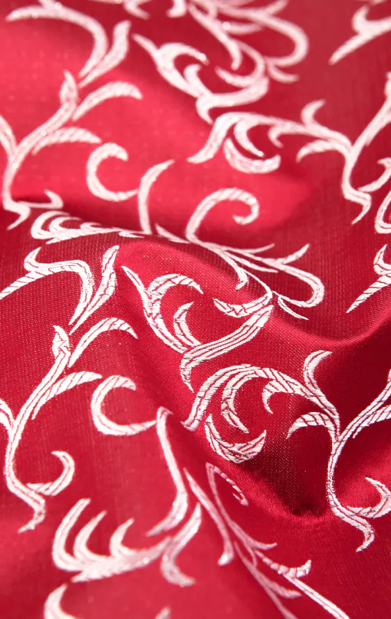 Röd/Silver väst med virvel i polyester och jaquardmönster - photo 3 Röd/Silver väst med virvel i polyester och jaquardmönster - photo 3