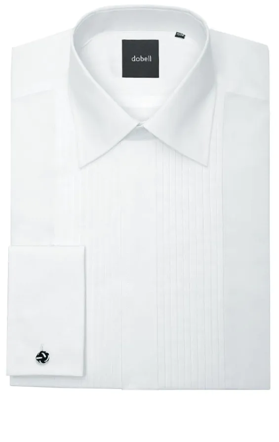 Vit Slimfit skjorta, veckad front, klassisk krage - photo 1 Vit Slimfit skjorta, veckad front, klassisk krage - photo 1