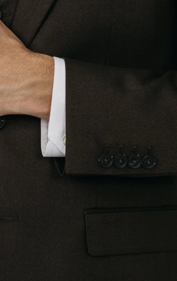 Brun twill 3-delad kostym - photo 2 Brun twill 3-delad kostym - photo 2