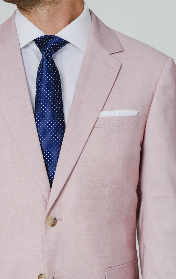 Rosa sharkskin 3-delad kostym - photo 3