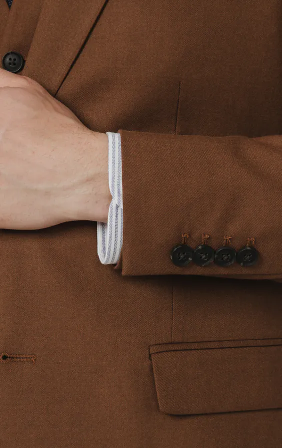 Midbrun twill 3-delad kostym - photo 2 Midbrun twill 3-delad kostym - photo 2