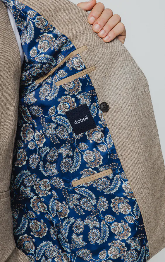 Camelbrun twill tweed 3-delad kostym - photo 4