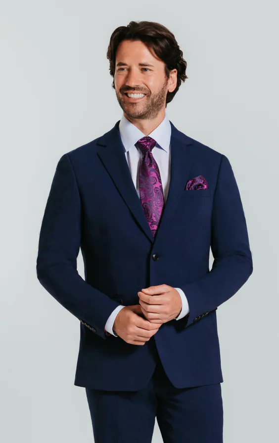 Blå slimfit kostym Blå slimfit kostym