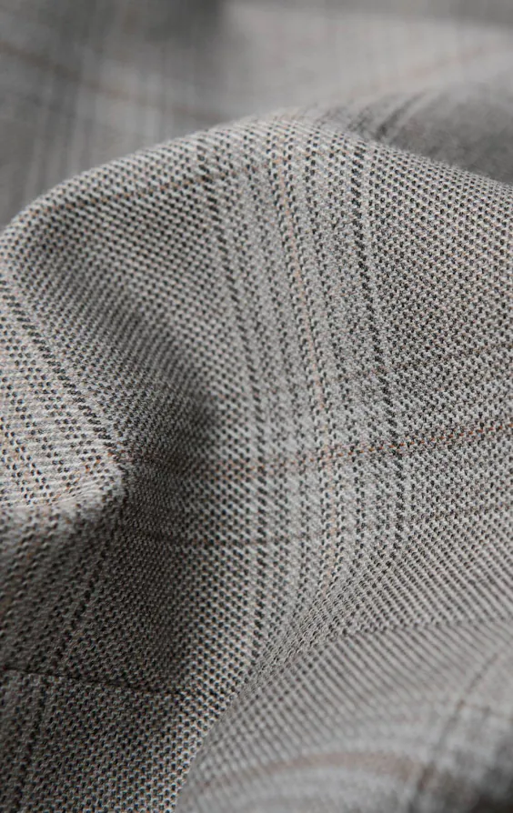 Taupe rutig väst - photo 3 Taupe rutig väst - photo 3