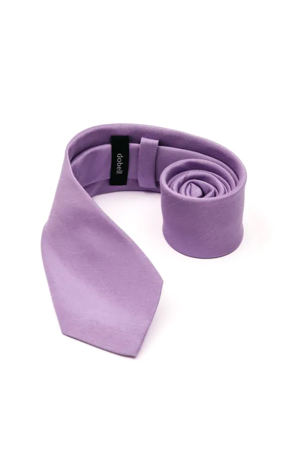 Lavendel slips i polyester dupion - photo 2