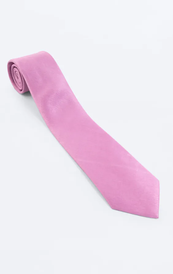 Rosa slips i polyester dupion - photo 2
